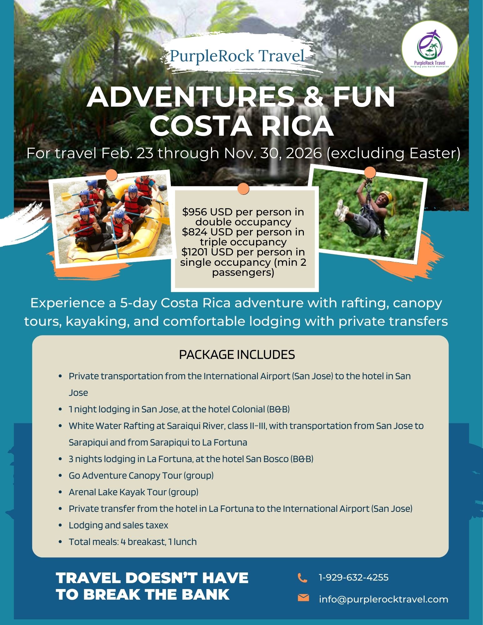 PurpleRock Costa Rica Promo - valid until 11-30-2026